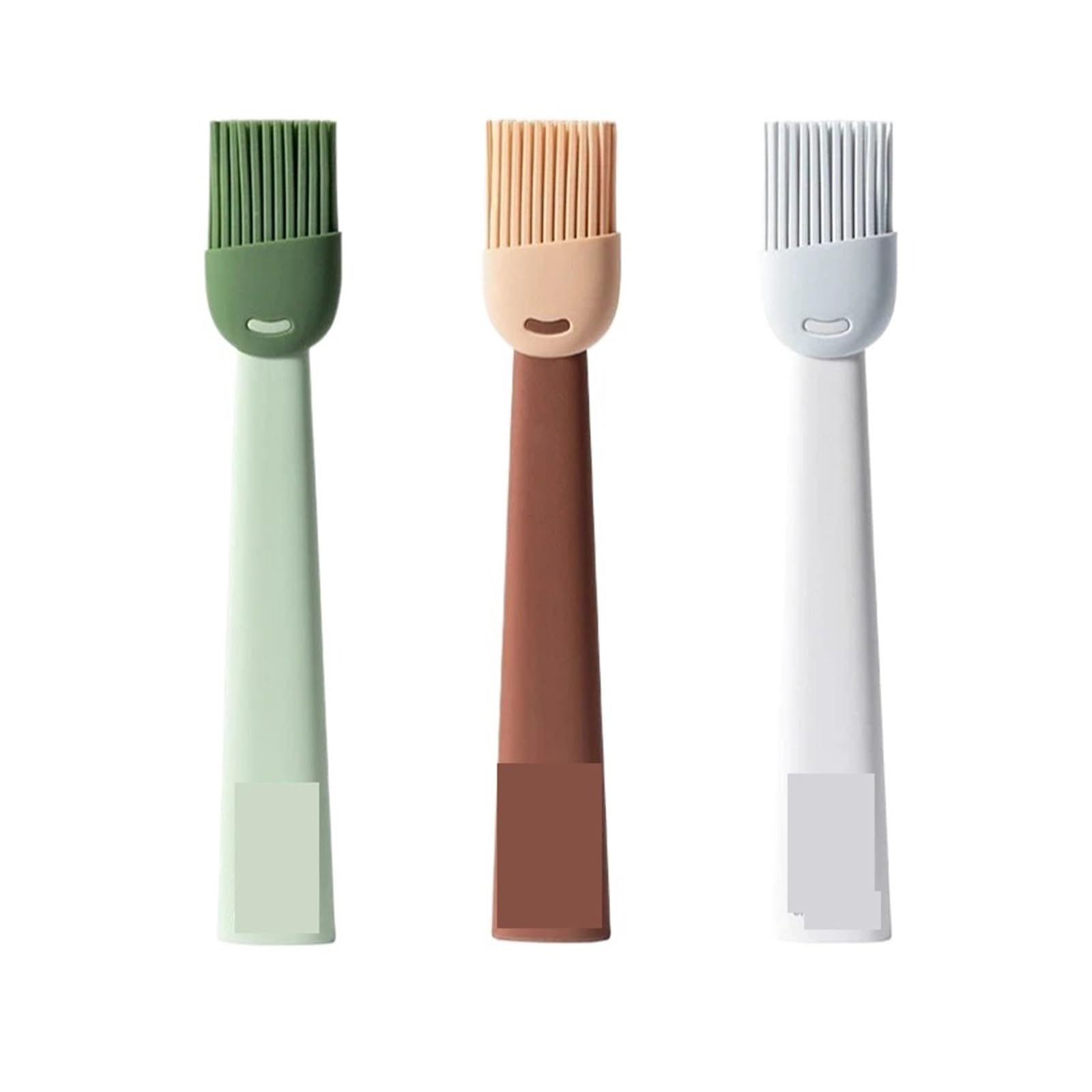 Set 2 pennelli da cucina in silicone, pennelli olio resistenti al calore