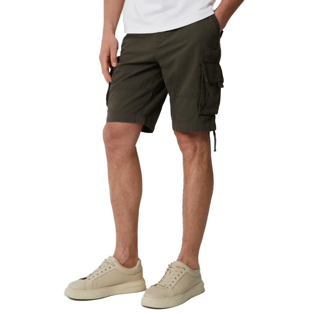 Threadbare Men's Manchester - Forest Green Manchester Cotton Casual Sweat Shorts, 36W
