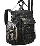 Baseball Bucket Bag Backpack, Coaches Bucket Bag Fit 6 Gallon Buket, Baseball Coaching Accessories with Backpack Straps, Tactical Style Softball Coaches Bags with Multiple Pockets Bucket not included