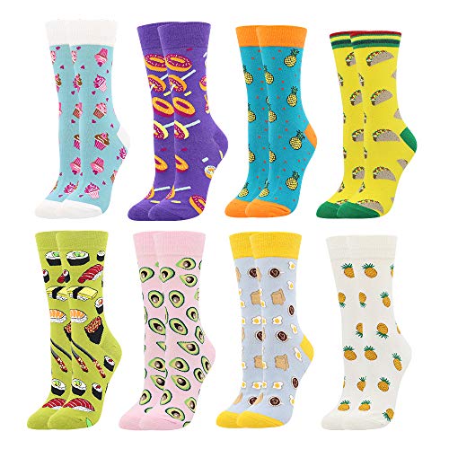 BISOUSOX Women's Fun Dress Socks Colorful Cute...