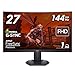 Produktbild Dell S2721HGFA 27 Zoll Full HD (1920x1080) 1500R Curved Gaming Monitor, 144Hz, VA, 1ms MPRT, AMD FreeSync Premium, NVIDIA G-SYNC Kompatibel, DisplayPort, 2x HDMI, 3 Jahre Garantie, Schwarz