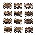 Dophee 12Pcs Antique Brass Butterfly Hinge for Jewelry Chest Box Wood Cabinet Door Deco - Small