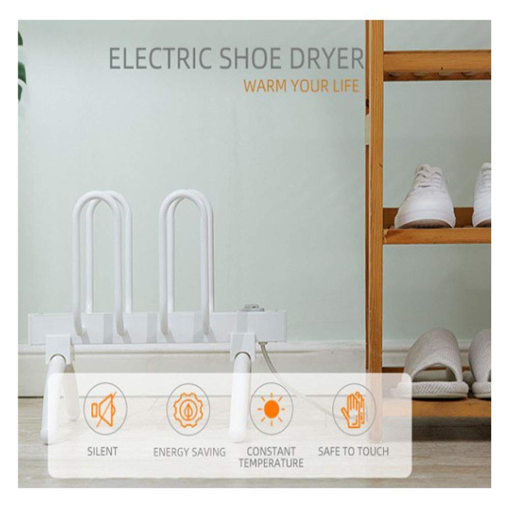 ERTYU Asciuga Scarpe Elettrico, Scalda Scarpe con 2 Paia, Scaldapiedi Deodorante Dispositivo deumidificatore per Scarpe Guanti Cappelli Calze Scarponi da sciUK Plug
