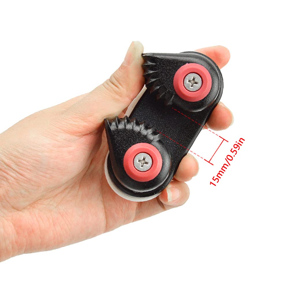 Tacchetta A Camma In Lega Alluminio Per Yacht | Nera | 86x38 Mm | Per Corda E Ancora | Accessorio Nautico - Foto 7