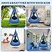 Kids Nest Swing Chair, Hanging Hammock Chair Nest Hammock Swing Chair for Outdoor and Indoor(32