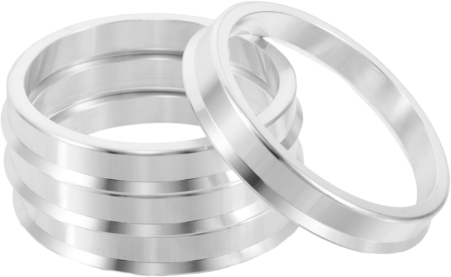 Generic 4pcs Hubcentric Rings: 64.1 to 56.1mm Hub Centric Fitment Rings for Wheels - Aluminum Alloy Wheel Supplies for Off-Road Cars Hub Bore Part