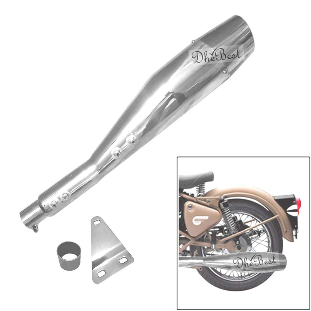 Buy Dhe Best SR58 Bike Bullet Silencer Exaust Dolphin Angular Filter