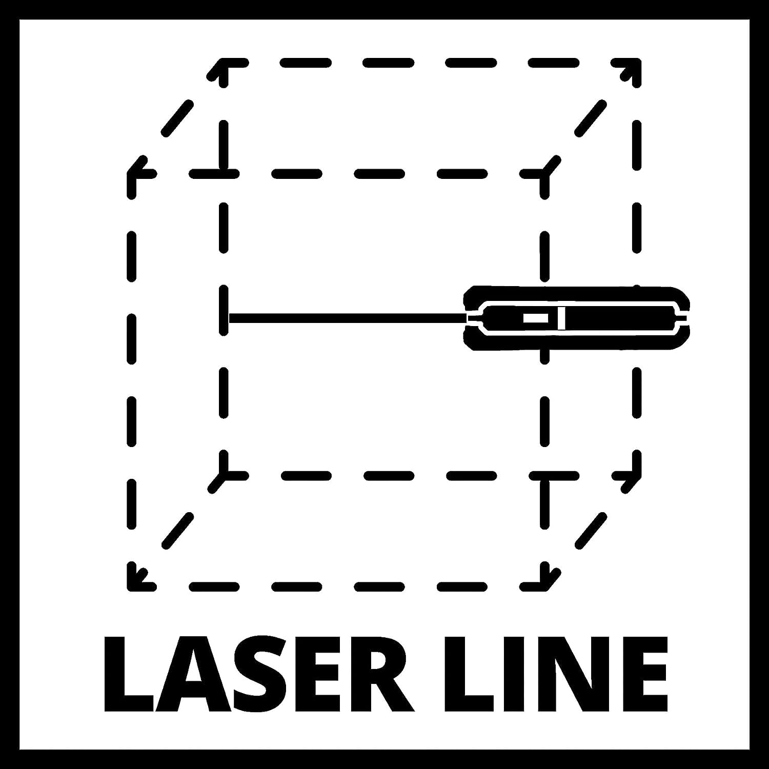 Einhell Poziomowanie laserowe TC-LL 1 (linie poziome, pionowe i ukośne, laser punktowy, zintegrowane poziomice, miękki uchwyt, w zestawie z uchwytem ściennym)