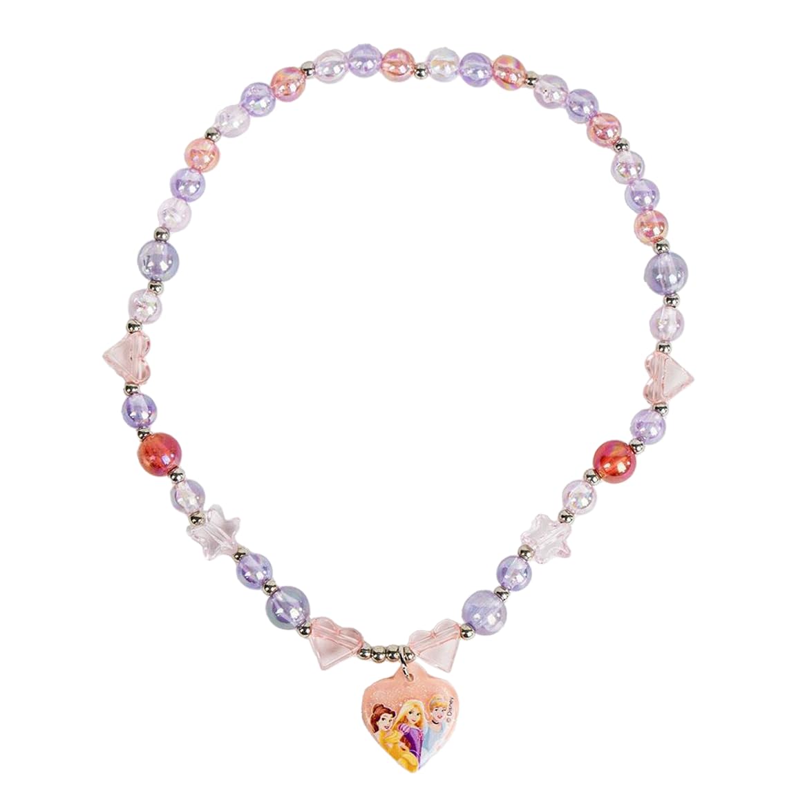 Disney Unisex Kids Pink Costume Princess Necklace 2500003070 | Acotis - Stainless Steel