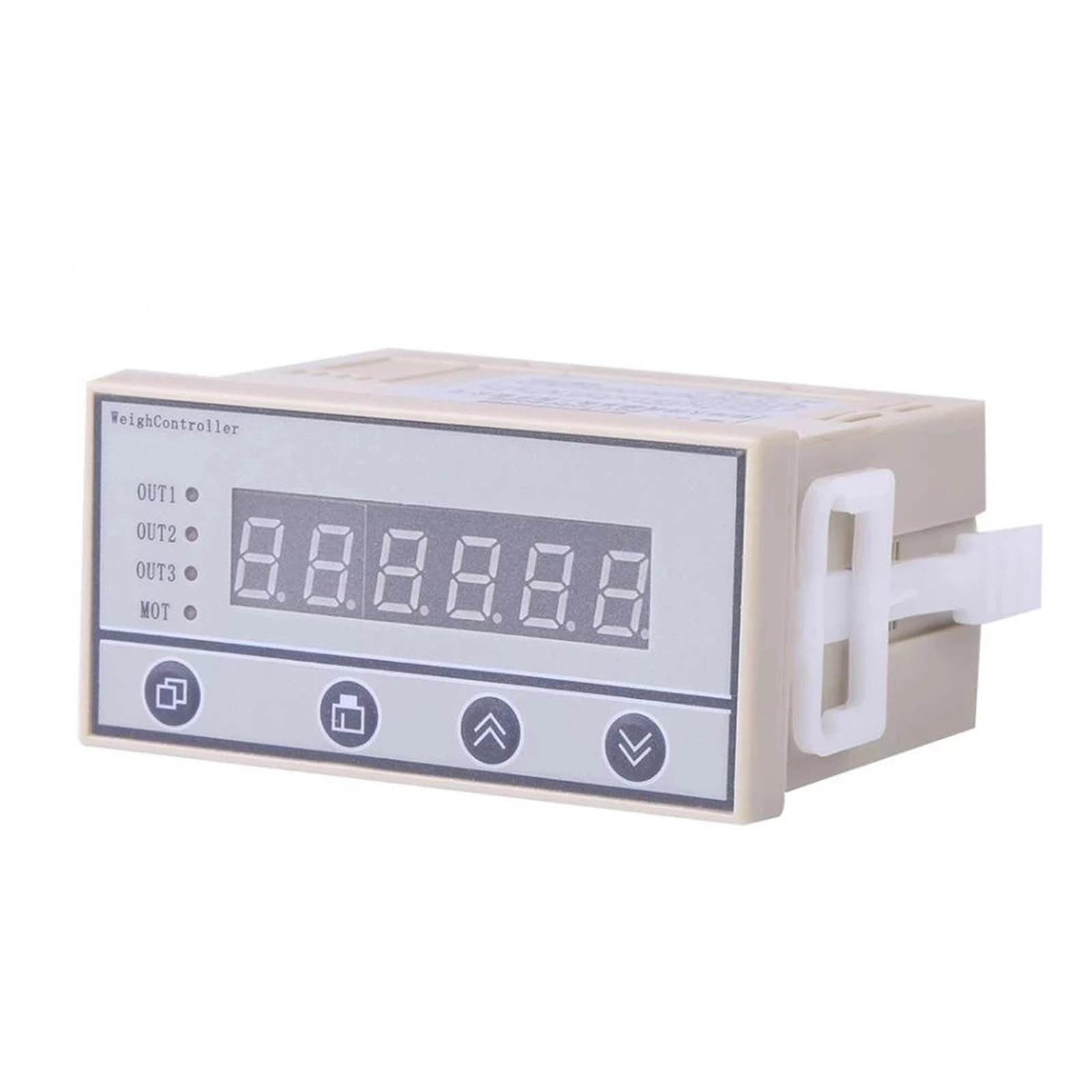 Load Cell Indicator Weight Sensor, 220V Weighing Controller Weight Indicator 6-Digit LED Display 2-pin