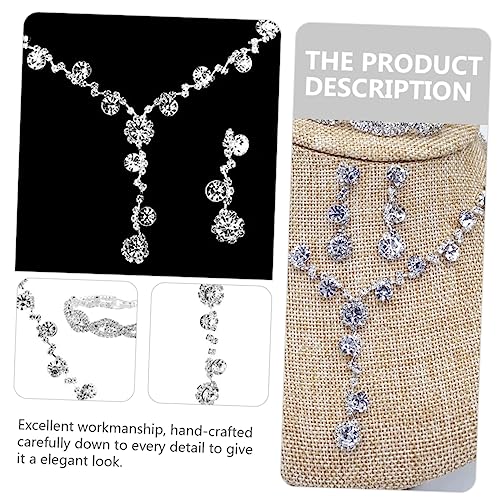 GALPADA 1 Conjunto De Colar Brincos Pulseira Gargantilha Feminina Colares Conjuntos De Joias De Noiv