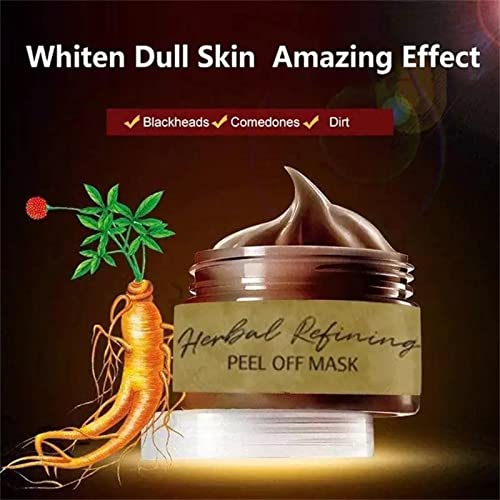 Pro-Herbal Refining Peel-Off Facial Mask, Herbal Refining Peel-Off Mask, Herbal Mask Cream, Controls Oil And Brightens Skin Tone, Moisturizing, Shrink Pores, Suitable For All Skin Types (1Pcs) #TOP5