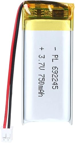 Miniatura 28 de Batería de 3.7V 3000mAh 4050122 batería recargable de iones de litio Li-ion Li-Po con conector de paso de 2P PH 0.079 in