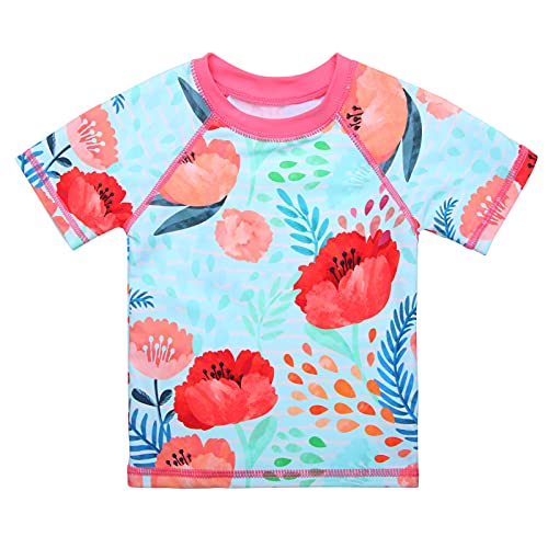 Image of XFGIRLS Girls Swimsuit Toddler Girl Two Piece Long Sleeve Bathing Suit Swimwear Swimming UPF 50+