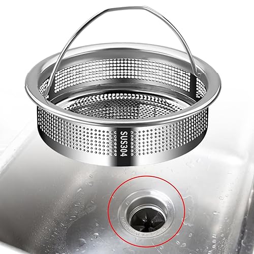 Colador de fregadero de cocina en acero inoxidable miniatura 2