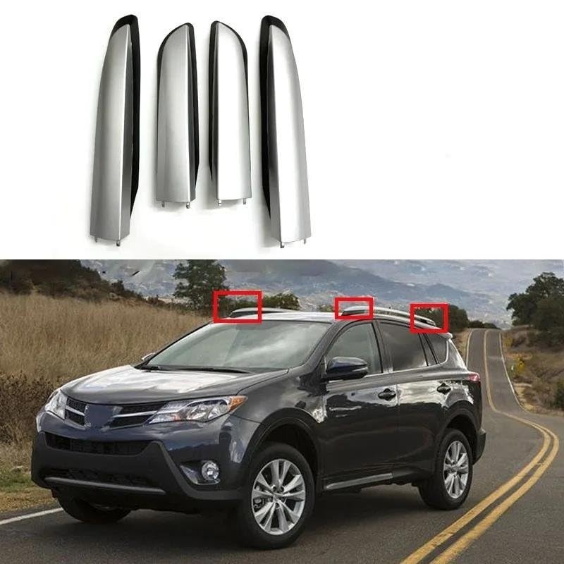 Protector de barra de techo para RAV4 XA40 tapa final de ABS resistente al clima 2