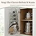 Evelots 6 Pot Lid Organizer for Cabinet or Pantry Wall - Cupboard Door Pots and Pans Organizer - Glass or Metal Pan Covers Cabinet Organizer - Rack Hanger Dividers - Set of 2