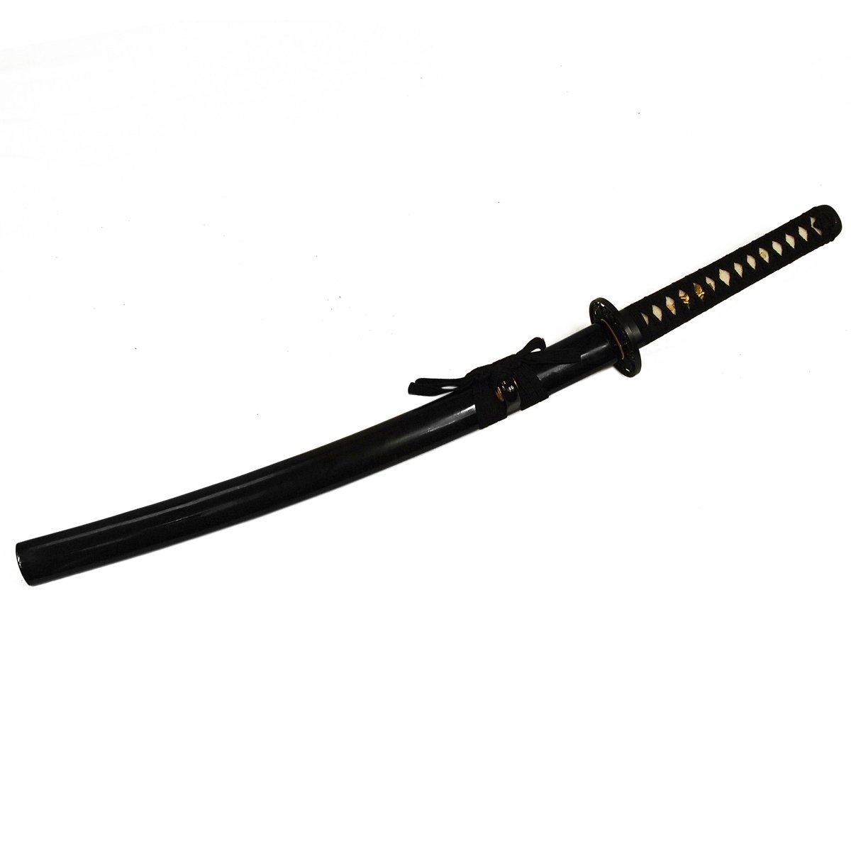 Wakizashi Samuraischwert scharf – aus Carbonstahl – Handgefertigt | Echtes Schwert - Kurzschwert - 1045 Carbonstahl - 78 cm im traditionellen Design inkl. Saya & Schwertbeutel
