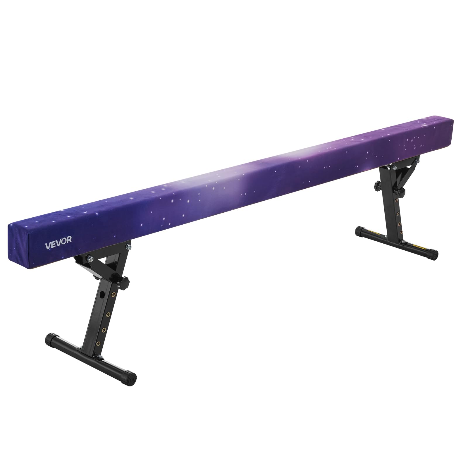 VEVOR Schwebebalken Gymnastik Kinder 241 cm Höhenverstellbar (5-stufig/170/380470/540/565mm), 158,7 kg belastbarer Gymnastikbalken Turnbalken, Balance Balken Balancierbalken für Fitnessstudio