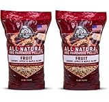 Pit Boss (2 Pack) Fruit Blend Hardwood BBQ Grilling and Smoking Pellets - 30 lb Resealable Bag
