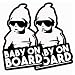 Funny Baby On Board Vinyl Sticker | 2-Pack Hangover Car Decal | 3x5 Baby On Board Sticker | Blue Giraffe Inc Decals | Made in USA