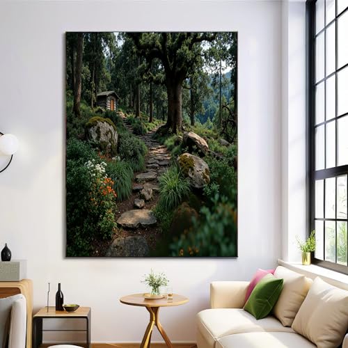 Impression sur toile forêt verte pour créer une ambiance apaisante