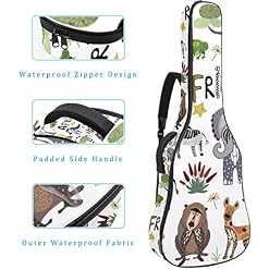 Tiger Stripes Étui de protection rembourré pour guitare classique acoustique Motif rayures, Multicolore 05, 42.9×16.9×4… - Les Beatles, Paul McCartney, John Lennon, RIngo Starr, George Harrison Tiger Stripes Étui de protection rembourré pour guitare classique acoustique Motif rayures, Multicolore 05, 42.9x16.9x4… – Image 4