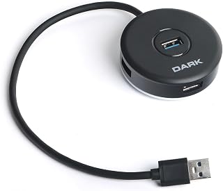 Dark Connect Master 4 Port USB 3.0 USB Hub Siyah