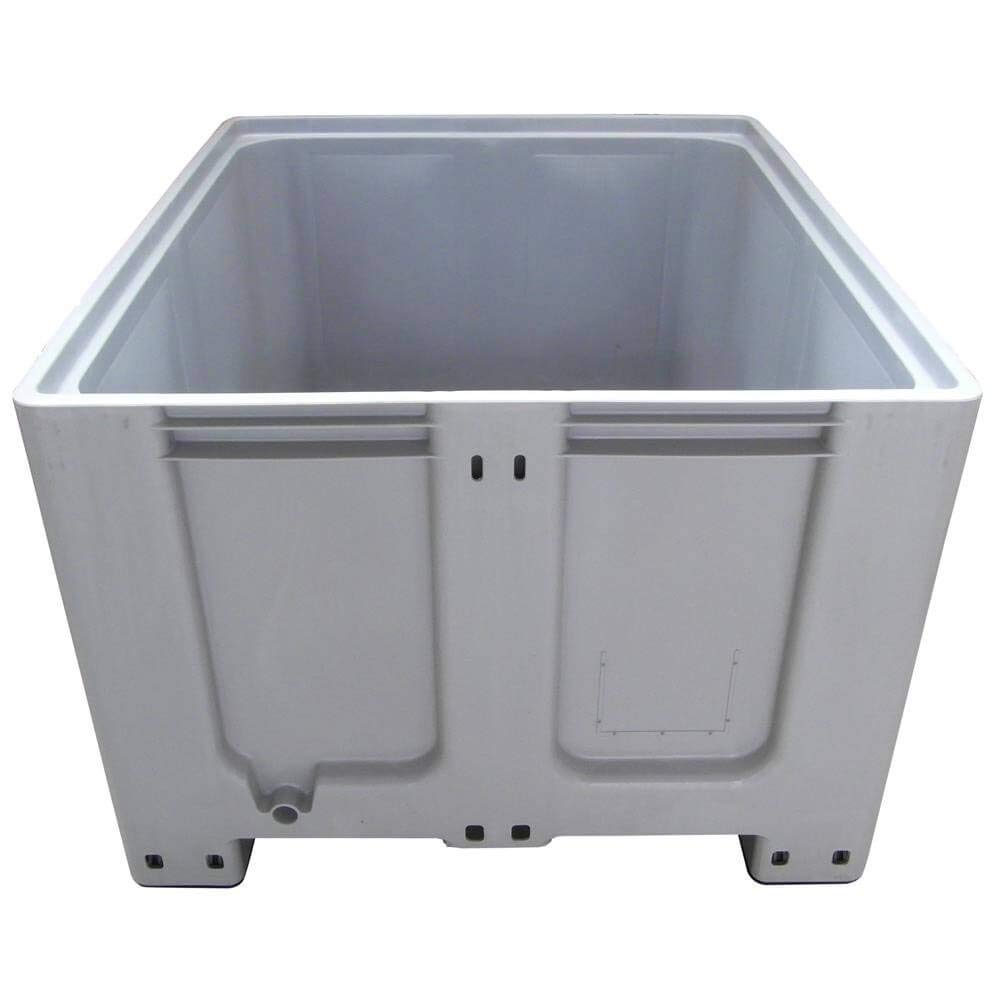 Cassa pallet in plastica (HDPE) 4 piedi, Mis. 1200 L x 1000 P x 760 H mm, portata 450 Kg, volume 610 Lt