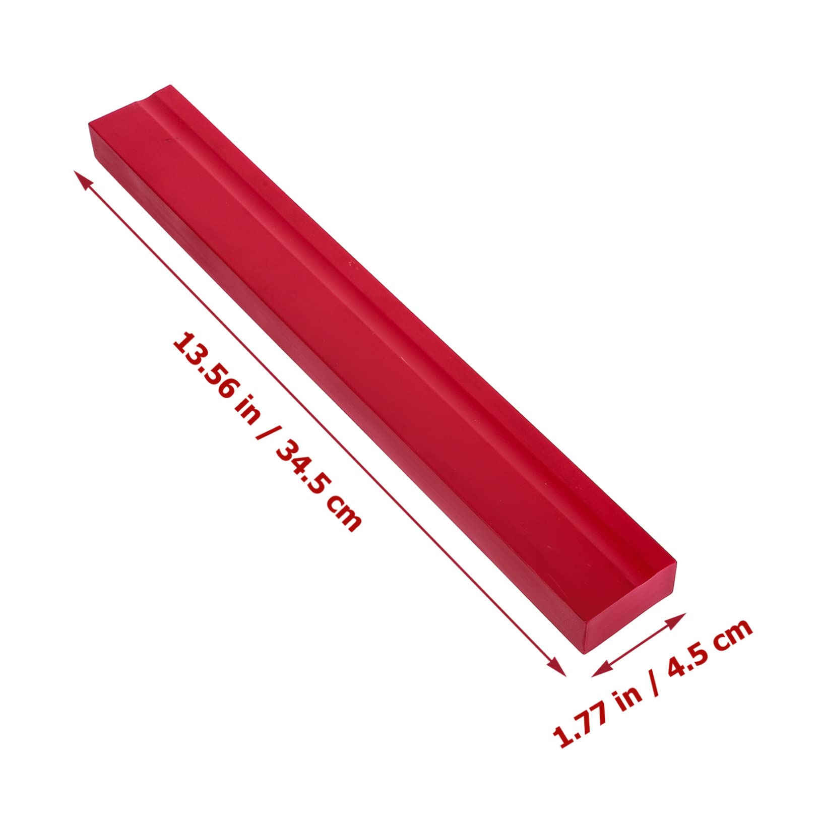 Sewroro Long Chapter Rubber Stamp Block DIY Carving Material Red Plastic Seal Stamp for Creative Projects