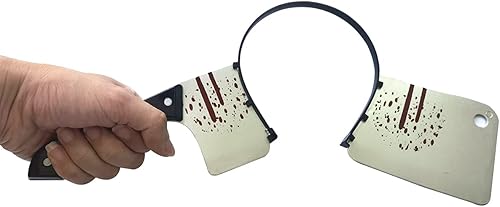 Miniatura 4 de Cooplay Disfraces de terror para Halloween, accesorios para el cabello y bandas para el cabello a través de la cabeza, hacha decapitada, juguetes de