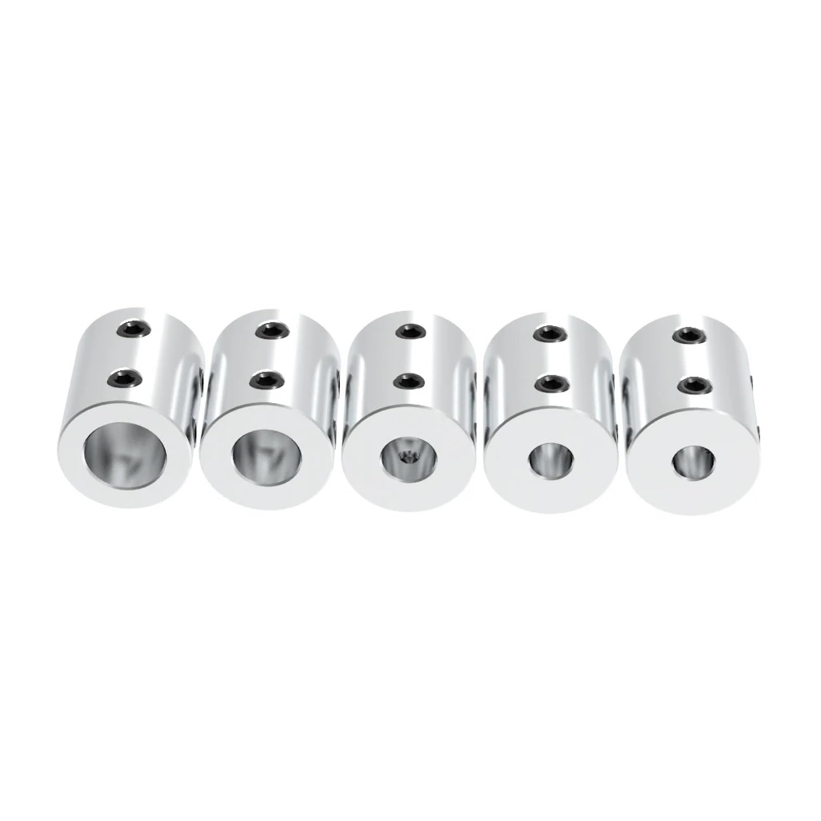 D20L25 5mm 6mm 6,35mm 8mm 10mm 12mm acoplador de eje de Motor rígido de aluminio conector de transmisión de Motor impresora 3D 1 Uds(6mm to 6mm)