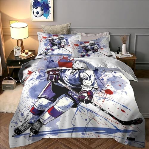 Housse de couette hockey抗褪色拉链款，解决被芯移位与过敏困扰 - 5