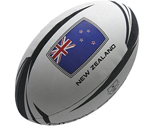 Pallone da rugby all blacks Gilbert All Blacks Supporter Palloni, Nero, 3