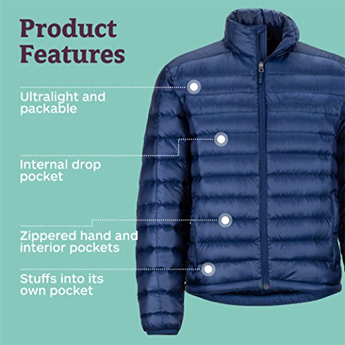 Marmot Men's Zeus Jacket | Down-Insulated, Water Resistant, Lightweight | Arctic Navy, Medium #TOP3