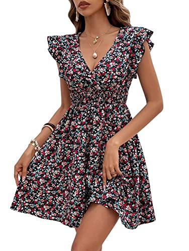 Image of Leriya Fashion Women Fit & Flare Rayon LF-WD1110 Standard Length Dress