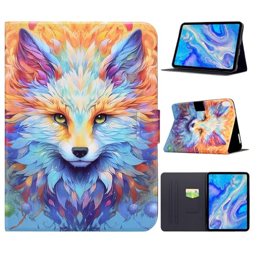 Étui pour iPad 11e génération 2025 et 10e gén 2022 housse protection motif renard