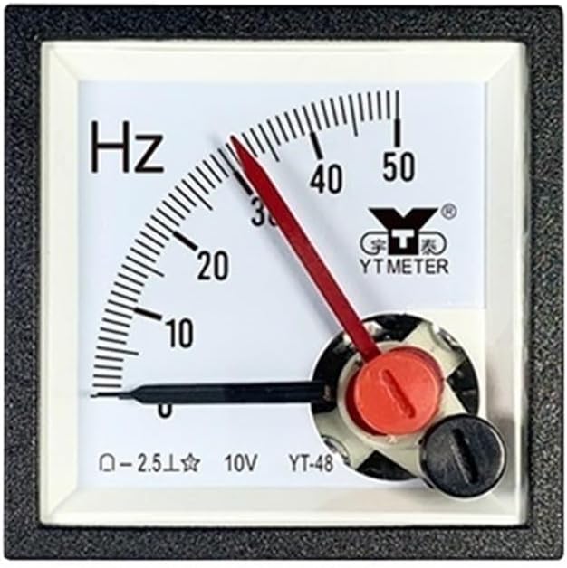 CP48 10V Input Double pin Frequency Meter 50HZ60Hz Tachometer 1500r/min be48YT48(DC 60Hz 10V)