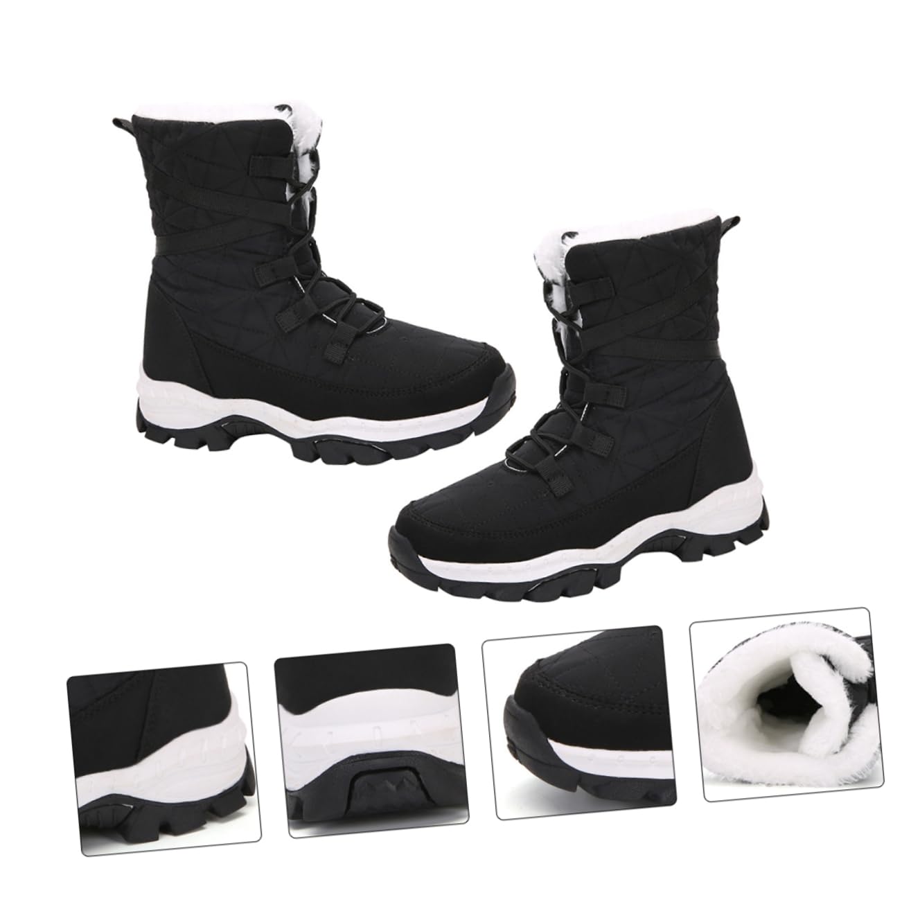 LIFKOME Botas De Nieve Zapatos Cómodos Para Caminar De Mujer Botas Calientes De Mujer ines Cálidos ines De Nieve Con Forro De Felpa as De Montaña Para