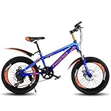 [Diseño de bicicletas para niños] - Nuestras bicicletas para niños están hechas de acero al carbono para una larga vida. Las ruedas son llantas antideslizantes con cinco capas de protección interna. Los dos resortes antivibración amortiguan los golpes y son adecuados para cualquier terreno.