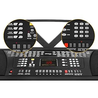 Funkey Super Kit 61 touches en noir avec trépied, banquette et casque - Les Beatles, Paul McCartney, John Lennon, RIngo Starr, George Harrison Funkey Super Kit 61 touches en noir avec trépied, banquette et casque – Image 4
