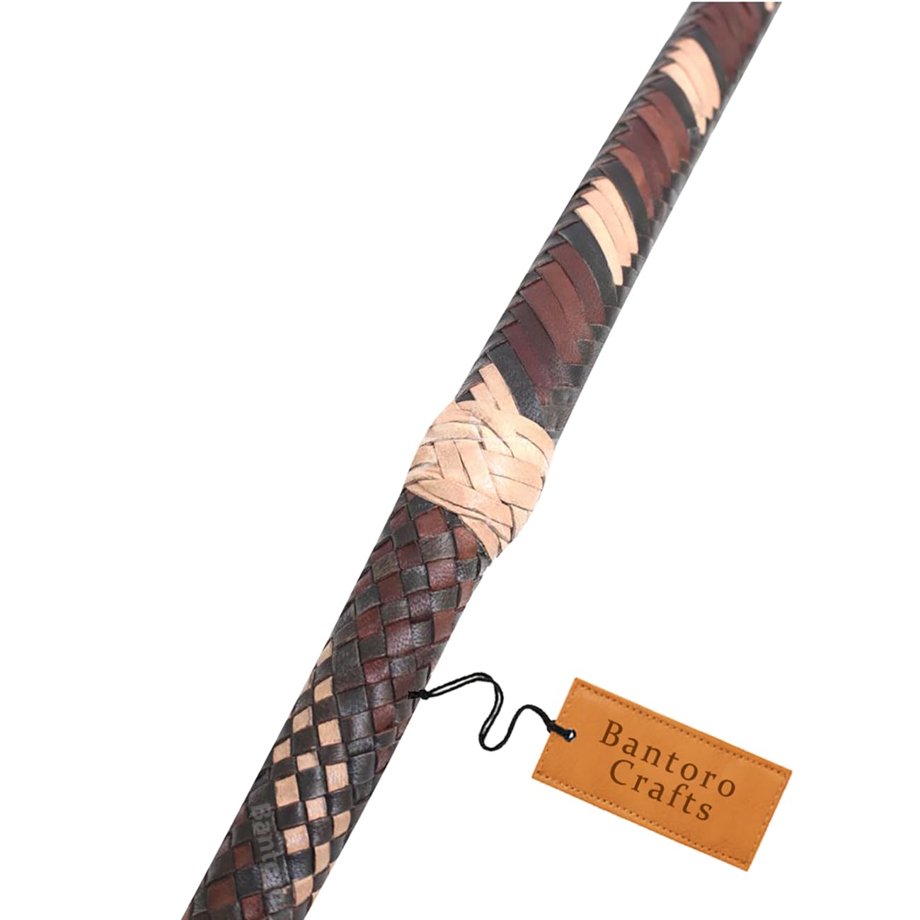Marrone, Rosso e Crema Frusta in Pelle di Canguro Bullwhip16 Trecce Fili Pelle Intrecciata Frusta Che schiocca Forte