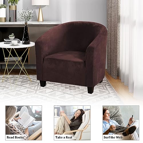 EURHOWING Velvet Tub Chair Slipcover - Image 4