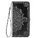 Produktbild HAOYE Hülle für Nokia 7.2 Hülle, Mandala Geprägtem PU Leder Magnetische Filp Handyhülle mit Kartensteckplätzen/Standfunktion, [Anti-Rutsch Abriebfest] Schutzhülle. Schwarz