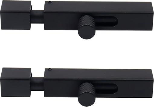 2Pcs Security Door Bolt Latch 3.54inch/90mm, Sliding Door Lock | Door Safety Locks from Inside Bathroom Stall Lock Slide Locks for Inside Door