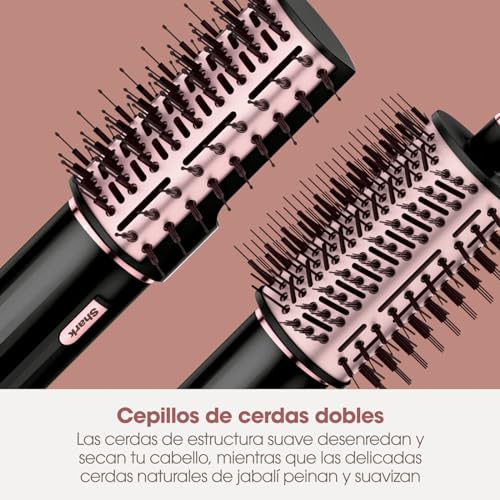 Miniatura 4 de Shark Flexstyle Secador De Pelo Y Moldeador, 3 En 1, Rizadores Automáticos, Cepillo Redondo, Concentrador, Sin Daño Por Calor, En Negro Y Rosa Dorado, Hd424eu