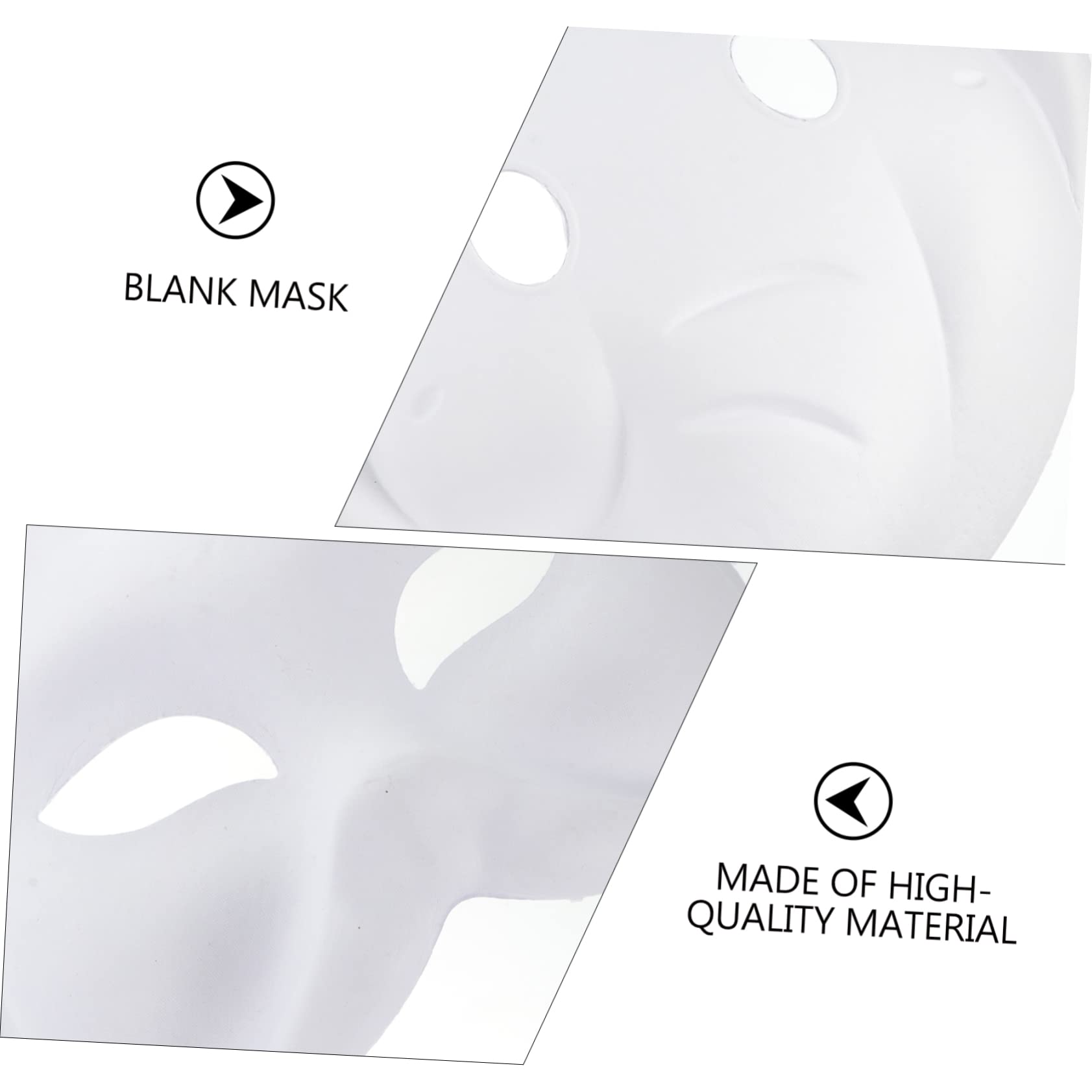 VALICLUD Maschera Vuota Costume Accessori Bianchi Maschere Cosplay Di Volpe Non Verniciato Maschere Fai Da Te Non Dipinte Maschera Veneziana Animale Fai Da Te Vuoto Carta Bianca