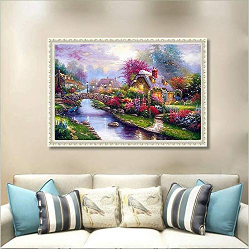 VEGCOO 2 Pack 5D DIY Diamond Painting Kits for Kids and Adults, Full Drill Painting Crystal Rhinestone Embroidery Paintings Art Craft for Home Wall Decor - Image 5