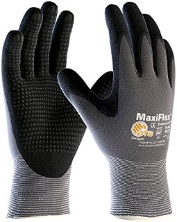 3 Pack MaxiFlex Endurance 34-844 Seamless Knit Nylon Work Glove with Nitrile Coated