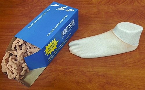 Original Sanitary Disposable Try on Socks (Womens Tan)2